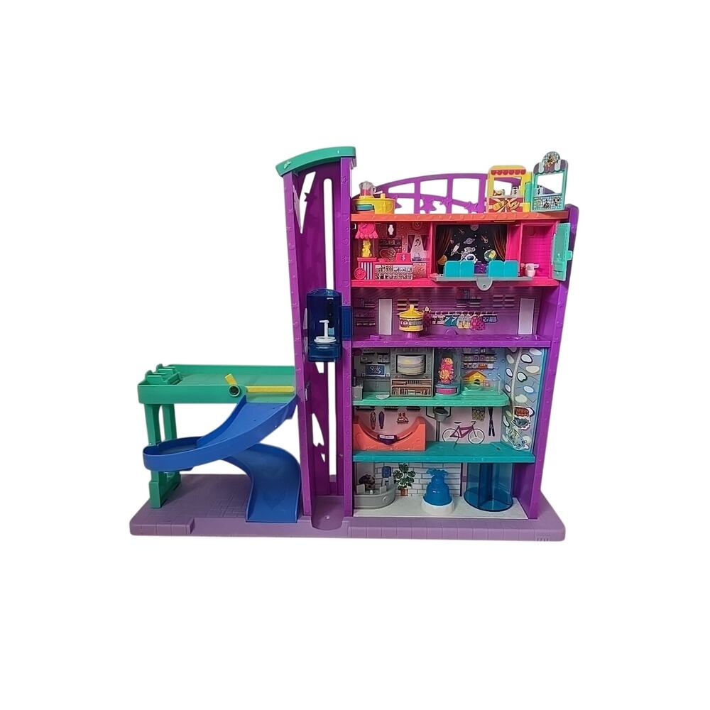 Polly Pocket Pollyville Mega Mall Playset GFP87 Dollhouse Toy Complete